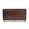 Baxton Studio Lena Mid-Century Walnut Brown Finished 6-Drawer Wood Dresser 157-9534 - alternate 6